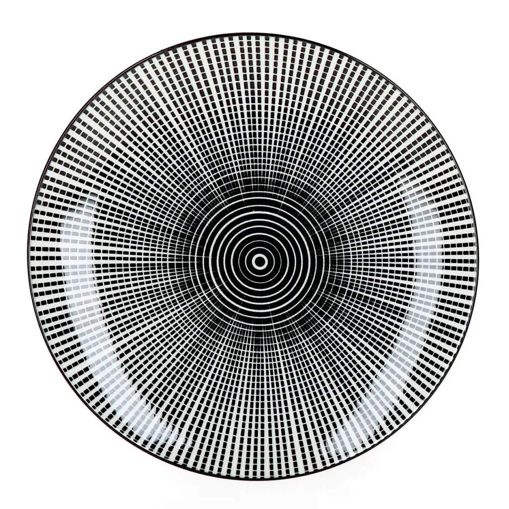 Mambocat Taipei 18-tlg. Teller Set I 6 Personen I schwarz & weiß Linien-Muster Mambocat Taipei 18-tlg. Teller Set I 6 Personen I Schwarz & Weiß Linien-Muster -Küchenbedarf Laden dbd507a21dea742f67120a252c5cc1f6