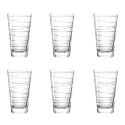 LEONARDO 019450 Vario Struttura Longdrinkbecher, Glas, 280 Ml, Klar (6 Stück) -Küchenbedarf Laden dc1d08af237355616e0c81ff925f005d