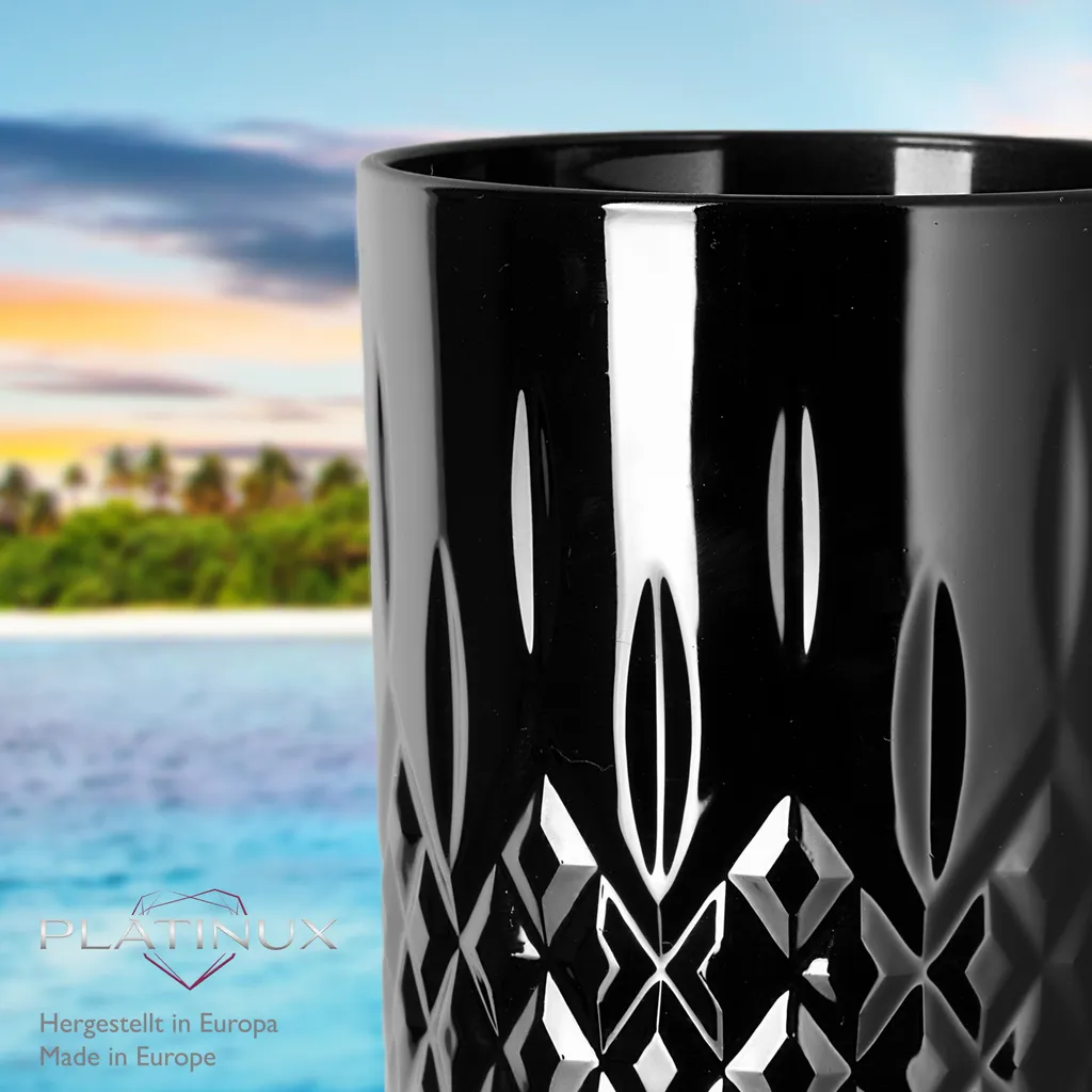 Schwarze Trinkgläser mit Diamant Muster aus Glas 250ml (max. 300ml) Gläser Whiskeygläser Schwarze Trinkgläser Mit Diamant Muster Aus Glas 250ml (max. 300ml) Gläser Whiskeygläser -Küchenbedarf Laden dc56b11cd2737650fca723a46b1b09b6