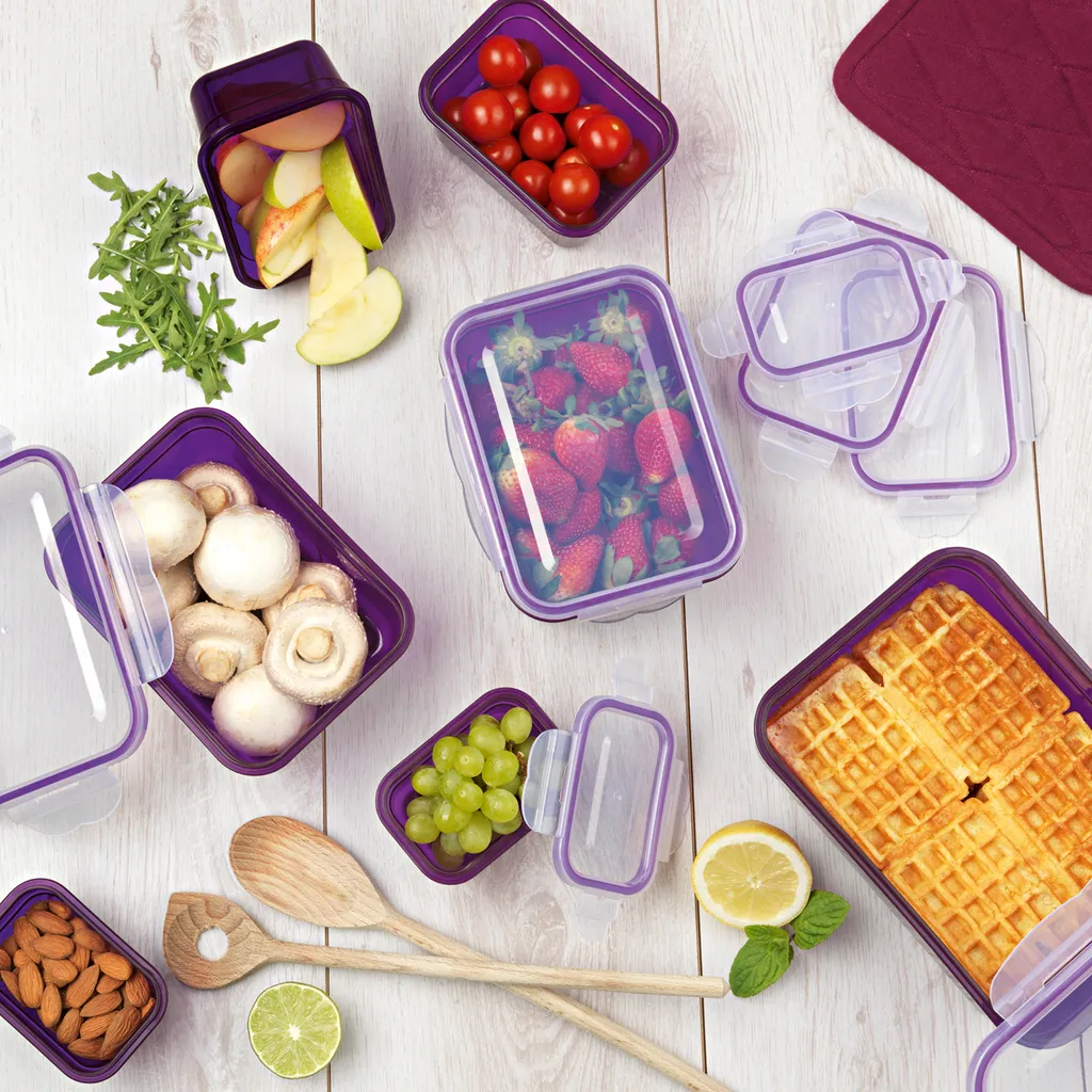 GOURMETmaxx Frischhaltedosen Klick-it 28-tlg. in Lila Frischhaltedosen Set Klick-It Gefrierdosen Lunchbox Brotdose 14 Stück Lila GOURMETmaxx Frischhaltedosen Klick-it 28-tlg. In Lila Frischhaltedosen Set Klick-It Gefrierdosen Lunchbox Brotdose 14 Stück Lila -Küchenbedarf Laden de2c0b1f23342e413147736ce32a0488 1