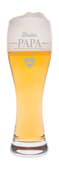 Leonardo Weizenglas Mit Gravur - Bester Papa Der Welt - Geschenk Für Papa Ideal Als Vatertagsgeschenk 0,5l Bierglas Weiz -Küchenbedarf Laden dfb92b228de15500157ae1ccae3cb5e9