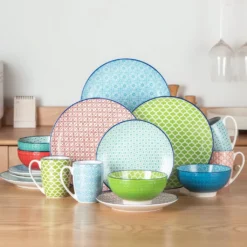 Vancasso Macaron Porzellan Kombiservice, 16 Teilig Geschirrset, Mit Je 4 Speiseteller, Dessertteller, Müslischalen Und Kaffeebecher Für 4 Personen 8 Vancasso Macaron Porzellan Kombiservice, 16 Teilig Geschirrset, Mit Je 4 Speiseteller, Dessertteller, Müslischalen Und Kaffeebecher Für 4 Personen -Küchenbedarf Laden e07ccb790904ff609fbadb2f72da36bf