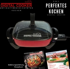 Starlyf®Digital Cooker - XXL Elektrische Bratpfanne Mit Digitalem Thermostat Und Temperaturanzeige, 1600 Watt, 5,5 Liter Fassungsvermögen, Partypfanne - Aus Der TV Werbung 9 Starlyf®Digital Cooker - XXL Elektrische Bratpfanne Mit Digitalem Thermostat Und Temperaturanzeige, 1600 Watt, 5,5 Liter Fassungsvermögen, Partypfanne - Aus Der TV Werbung -Küchenbedarf Laden e2e8a2dea46c3b55b62433627d88b764