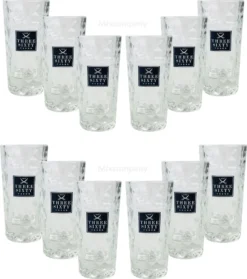 Three Sixty Vodka Wodka Shotgläser Gläser Glas Set - 12 Stück 2 Und 4cl Geeicht