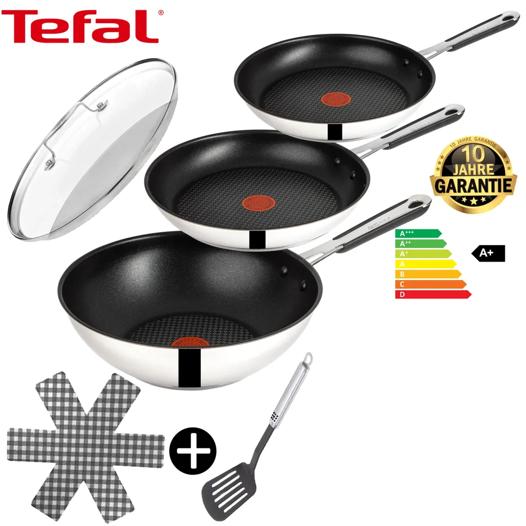 Tefal E76 Jamie Oliver Pfannenset Induktion 6 TLG Set 12,- hohe Wokpfanne mit Deckel 28cm, Pfanne 28 cm + 24cm, Edelstahl 18/10 rostfrei, Spülmaschinenfest, Antihaft-beschichtet Tefal E76 Jamie Oliver Pfannenset Induktion 6 TLG Set 12,- Hohe Wokpfanne Mit Deckel 28cm, Pfanne 28 Cm + 24cm, Edelstahl 18/10 Rostfrei, Spülmaschinenfest, Antihaft-beschichtet -Küchenbedarf Laden e4275b5a5c238dd587c56a9e31b78d8b