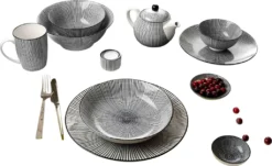 Kaffee- Und Tafelservice 34 Tlg. Takeo Stripes