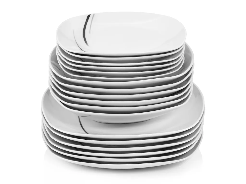 SÄNGER Porzellan Geschirrset Bilgola Black Lines, Tafelservice 18 teilig für 6 Personen Sänger SÄNGER Porzellan Geschirrset Bilgola Black Lines, Tafelservice 18 Teilig Für 6 Personen -Küchenbedarf Laden e86023e580fafedf44c274fabe56a8cc