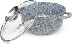 Graue Töpfe Und Kasserolle Mit Marmorbeschichtung -Küchenbedarf Laden e9a5e5cbe888370ecccf60c27207f318