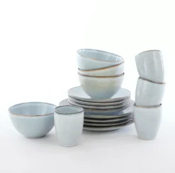 Mica Decorations Tabo Service Set Für 4 Personen - Keramik - Grau -Küchenbedarf Laden e9d06fd53e91fd5c0c9de4b407ac72ab