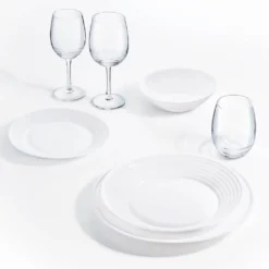 Tafelservice Harena 18-teilig Weiß LUMINARC Essservice Geschirrset Tafelset -Küchenbedarf Laden ea205ea3fd87e4d1aa8334874304f038