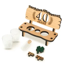 Brynnberg Schnapsbank Mit Jahreszahl Zum Geburtstag - Holz Lorbeerkranz Mit Zahl 40 Jahre Hochzeitstag Und Jahrestag Oder Geburtstag - Schnapsgläser Latte Mit 2 Gläsern -Küchenbedarf Laden ebd40e57f2e1bd698d002bffd2fdb8fc