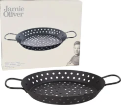 Jamie Oliver Grillpfanne - Antihaft - Mit Griffen - Spülmaschinenfest - Ø 30cm - Kohlenstoffstahl 6 Jamie Oliver Grillpfanne - Antihaft - Mit Griffen - Spülmaschinenfest - Ø 30cm - Kohlenstoffstahl -Küchenbedarf Laden ec43ad08670241dba5e3ad0938477e34