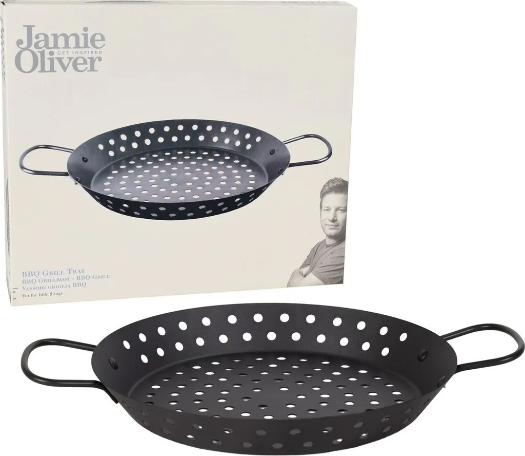 Jamie Oliver Grillpfanne - Antihaft - mit Griffen - spülmaschinenfest - Ø 30cm - Kohlenstoffstahl Jamie Oliver Grillpfanne - Antihaft - Mit Griffen - Spülmaschinenfest - Ø 30cm - Kohlenstoffstahl -Küchenbedarf Laden ec43ad08670241dba5e3ad0938477e34