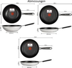 Tefal E76 Jamie Oliver Pfannenset Induktion 6 TLG Set 12,- Hohe Wokpfanne Mit Deckel 28cm, Pfanne 28 Cm + 24cm, Edelstahl 18/10 Rostfrei, Spülmaschinenfest, Antihaft-beschichtet 4 Tefal E76 Jamie Oliver Pfannenset Induktion 6 TLG Set 12,- Hohe Wokpfanne Mit Deckel 28cm, Pfanne 28 Cm + 24cm, Edelstahl 18/10 Rostfrei, Spülmaschinenfest, Antihaft-beschichtet -Küchenbedarf Laden ec731ddceb8d01856dbd2bbff633fcf9