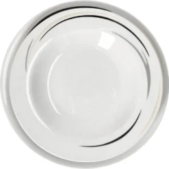 12tlg Tafel-Service Home Suppenteller Speiseteller Streifen Porzellan-Geschirr -Küchenbedarf Laden ec9ddf8204f0990e5f8630f7d2977f86
