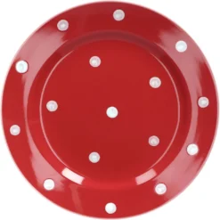 Emily 18tlg Frühstücksset 6 Personen Rot Weiße Punkte Teller Kaffeebecher Schalen Geschirrset -Küchenbedarf Laden ed7ccc6a57be818a645f89344f079017