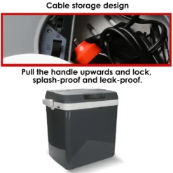 EINFEBEN Kuehlbox Tragbare 32 Liter, Thermo-Elektrische Kuehlbox, Wärmen Und Kühlen Mini-Kuehlschrank 12 Volt Und 230 Volt, ECO-Modus, Mit Tragegriff, Für Auto, Innenraum, Camping Kühlboxen -Küchenbedarf Laden ee434c46b18b55c65d5572d6f30e89a4