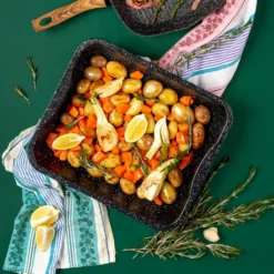 NAVA Backblech / Tiefbackblech Mit Granitbeschichtung NATURE Zum Backen Von Fleisch Kuchen 39,5x33,5x7 Cm 6,5l -Küchenbedarf Laden ef6046f24fd3c721961fcbf84aa0ec50