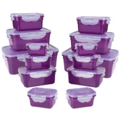 GOURMETmaxx Frischhaltedosen Klick-it 28-tlg. In Lila Frischhaltedosen Set Klick-It Gefrierdosen Lunchbox Brotdose 14 Stück Lila 3 GOURMETmaxx Frischhaltedosen Klick-it 28-tlg. In Lila Frischhaltedosen Set Klick-It Gefrierdosen Lunchbox Brotdose 14 Stück Lila -Küchenbedarf Laden efd80f6033bcd58d82ce93d2fc214c1c