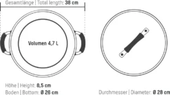 COOLINATO Schmorpfanne 28cm Aus Edelstahl – Beschichtet -Küchenbedarf Laden f0f78bcf173ccb679f9db83b36fb14a9