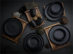 CreaTable 23860 Kombiservice Uno Für 4 Personen, Steinzeug, Schwarz (1 Set, 16-teilig) 9 CreaTable 23860 Kombiservice Uno Für 4 Personen, Steinzeug, Schwarz (1 Set, 16-teilig) -Küchenbedarf Laden f224a9b75839e4389bf2cdd8adf66157