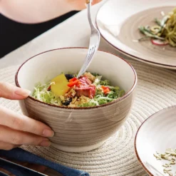 Vancasso Bella Steinzeug Kombiservice, 16 Teilig Geschirrset Für 4 Personen, Mit Je 4 Dessertteller, Speiseteller, Müslischalen, Kaffeebecher, Schokolade -Küchenbedarf Laden f2812a9f2d56103e44a68839acab33fc