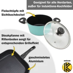 Karl Krüger 17/M Aluguss Koch-Topfset Topf 17tlg. Küchenhelfer Mint -Küchenbedarf Laden f2f337a4b4dad4e9cf27bb135047b657