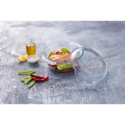 Pyrex ESSENTIAL Kasserolle Rund Mit Deckel 1,6 + 0,5l -Küchenbedarf Laden f63db76c8b856fe385bbf1888a1357b1
