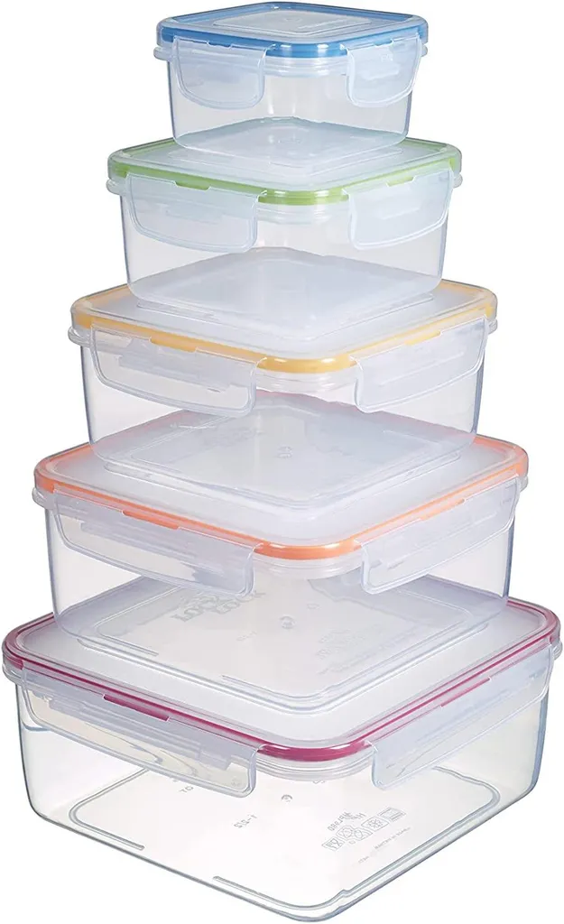 Lock&Lock HPL980CLQ5 Frischhaltedosen 5er Set - Luft & Wasserdicht (1er Pack) Lock&Lock HPL980CLQ5 Frischhaltedosen 5er Set - Luft & Wasserdicht (1er Pack) -Küchenbedarf Laden f72879aa608457106805639989e9ae59