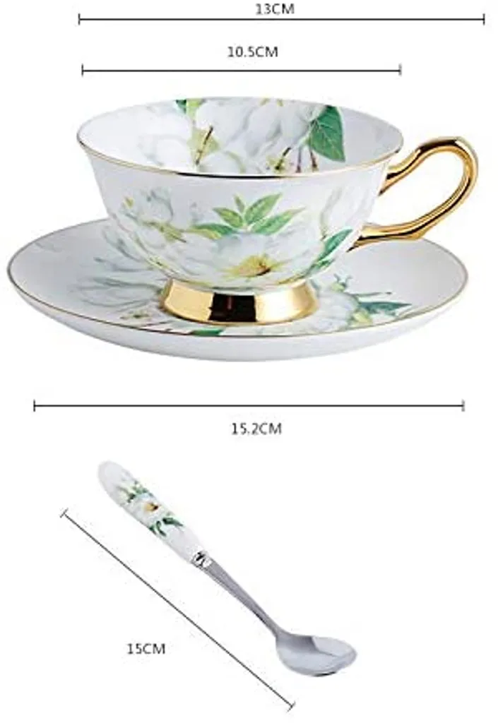 Panbado Floral Kaffeetassen aus Premium Bone China Porzellan, Beinhaltet 1 Tassen 200 ml, 1 Untertassen, und 1 Löffel Panbado Floral Kaffeetassen Aus Premium Bone China Porzellan, Beinhaltet 1 Tassen 200 Ml, 1 Untertassen, Und 1 Löffel -Küchenbedarf Laden f819e19d24c00a571de0edd759c53911