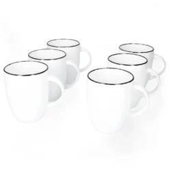 Van Well Black Star 24tlg. Kombi-Service 6 Personen Porzellan Geschirr-Set -Küchenbedarf Laden fa6432263750cf525f3ddbec3a5388ad