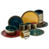 CreaTable 22973 Kombiservice Rustikal Collection Für 4 Personen, Steinzeug, Mehrfarbig (1 Set, 16-teilig) -Küchenbedarf Laden fad38f61568f8f65a6938dc0d9374ef6