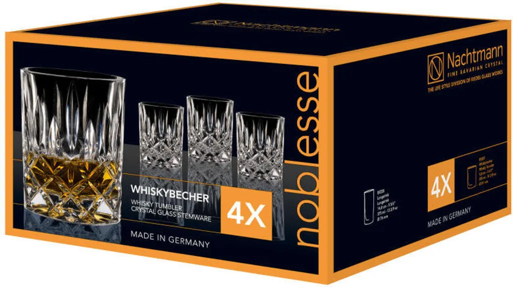 Nachtmann Noblesse Whiskybecher Set, 8er Set, Whiskyglas, Tumbler, Kristallglas, H 9.8 cm Nachtmann Noblesse Whiskybecher Set, 8er Set, Whiskyglas, Tumbler, Kristallglas, H 9.8 Cm -Küchenbedarf Laden fb258da79e04cf64329ace6e3c5d8519