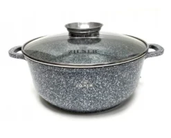 Graue Töpfe Und Kasserolle Mit Marmorbeschichtung -Küchenbedarf Laden fdadcecd31c598ae718322d42dc15db3