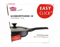 GSW Schmorpfanne Easy Click 28 Cm Mit Glasdeckel 5-tlg., 167833, Aluminium, Ca. 4,0 L -Küchenbedarf Laden fe3d9440fd35c695adc07db1407da52b