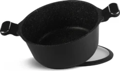 Schwarze Töpfe INDUKTION GLASDECKEL Kochtopf Topfset Keramik Und Pfanne -Küchenbedarf Laden ff86ce03795efad325409d06cfd6ad02