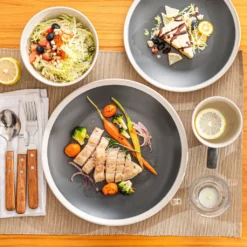 Tafelservice, Vancasso SEESAMI 16-teiliges Kombiservice Aus Steinzeug, Geschirrset Im Modernen Aussehen Für 4 Personen -Küchenbedarf Laden ffcffaac0f34f554924523c68dc81713