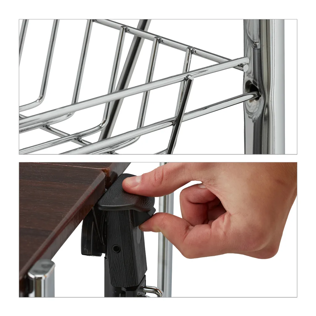 relaxdays Klappbarer Servierwagen Relaxdays Klappbarer Servierwagen -Küchenbedarf Laden fff8880b659a842c136e5b46e47a8ecd